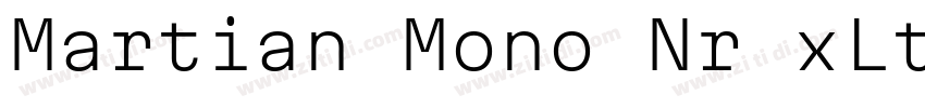 Martian Mono Nr xLt字体转换